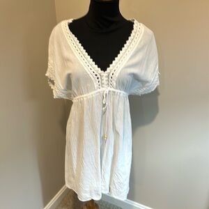 Seascape white cover-up small